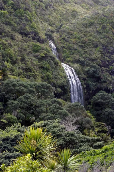 Paisaje aéreo de Karekare Falls Nueva Zelanda — Foto de Stock