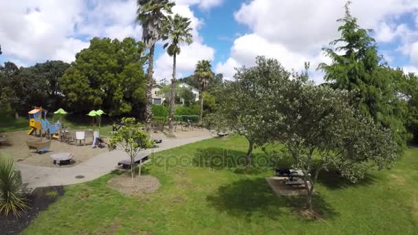 Letecký pohled na šedé lynn Park Auckland. — Stock video