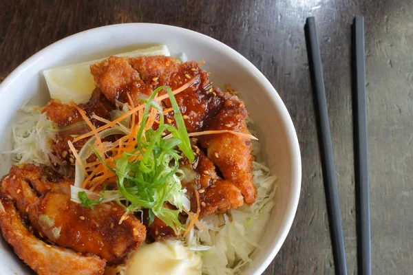 Japanese  Food Miso Katsu — Stock Photo, Image