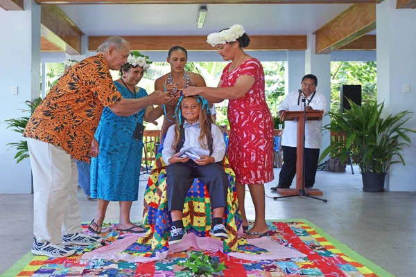 Kanununu töreni Matavera Rarotonga Cook Adaları içinde — Stok fotoğraf