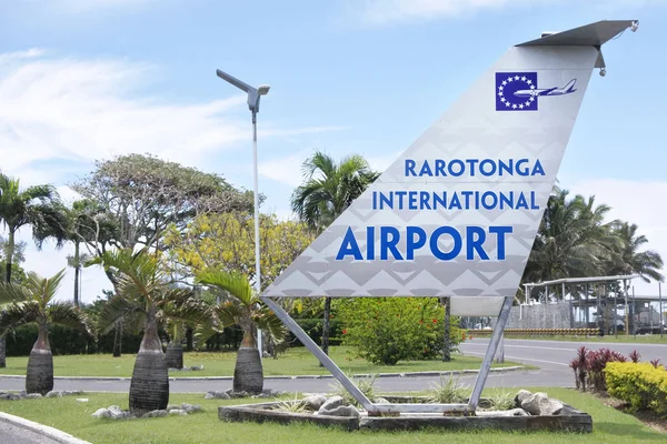 Rarotonga internationaler flughafen rarotonga kochinseln — Stockfoto
