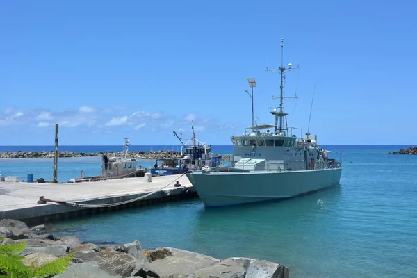 Te Kukupa barco de patrulha no Porto de Avatiu Rarotonga Ilhas Cook — Fotografia de Stock