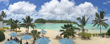 Panoramik hava manzara görünümü içinde Cook Adaları Rarotonga