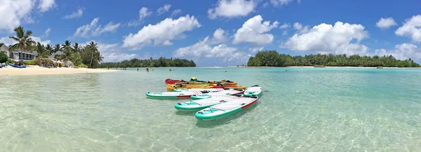 Panoramik manzara görünümünde Rarotonga, Cook Adaları — Stok fotoğraf