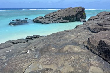 Siyah kaya Rarotonga Cook Adaları
