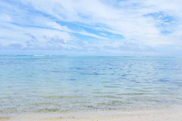 Lagune Meereslandschaft rarotonga Kochinseln — Stockfoto