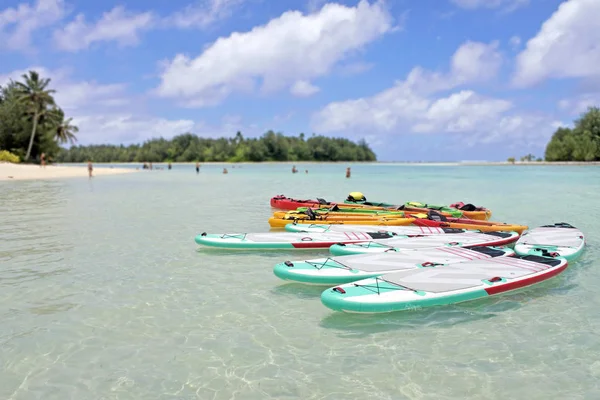 Kayaks à Muri Lagoon Rarotonga Îles Cook — Photo