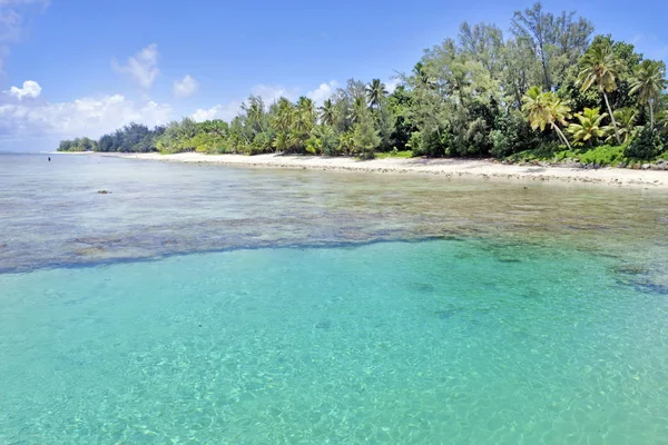 Laguny a pobřeží Rarotonga, Cookovy ostrovy — Stock fotografie