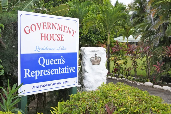 Government House Rarotonga Cook Islands — Stock Photo, Image