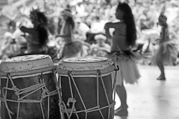 Cultuur Toon op Punanga Nui markt Rarotonga Cookeilanden — Stockfoto