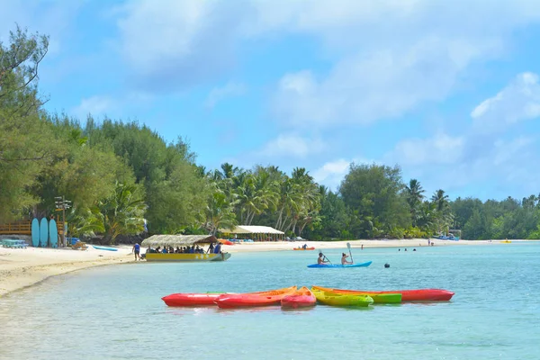 Rarotonga Січня 2018 General Пейзажний Вид Лагуну Місті Muri Rarotonga — стокове фото