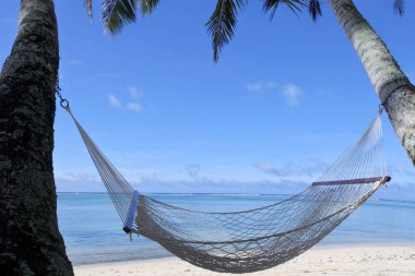 Boş hamak içinde Cook Adaları Rarotonga