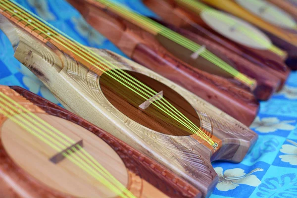 Ukulele-Gitarren in Rarotonga kochen Inseln — Stockfoto
