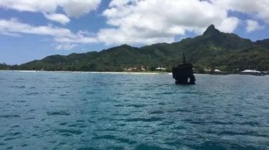 Avarua Harbour Rarotonga Cook Adaları Rms Maitai batık