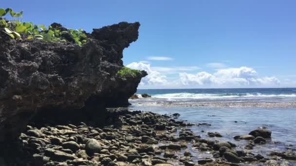 Vstup Přístavu Ngatangiia Cookovy Ostrovy Rarotonga — Stock video