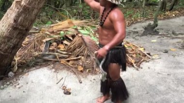  Yemek Adalı adama nasıl ağaca içinde Cook Adaları Rarotonga için göster