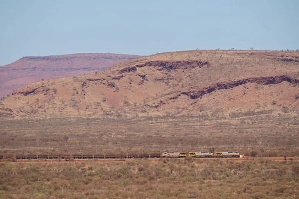 Сеть железной дороги Hamersley and Robe River Pilbara Iron — стоковое фото