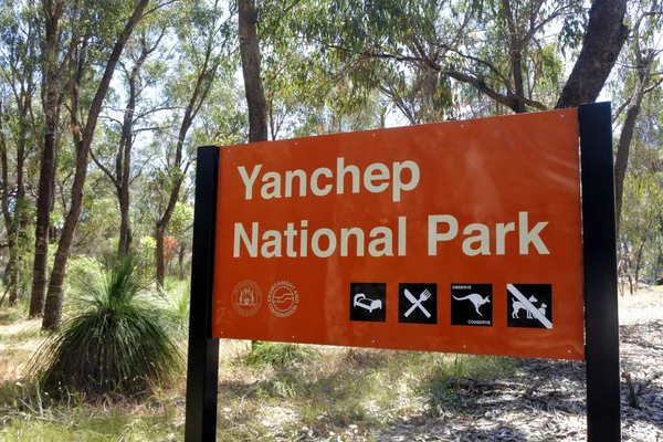 Yanchep National Park sign Perth Western Australia — Stock Photo, Image