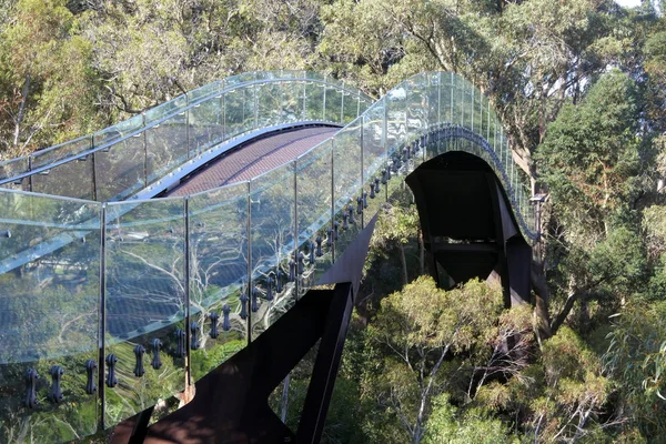 澳大利亚西部珀斯人行道玻璃拱桥 — 图库照片