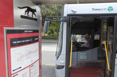 Perth Batı Avustralya 'daki Perth Central Area Transit