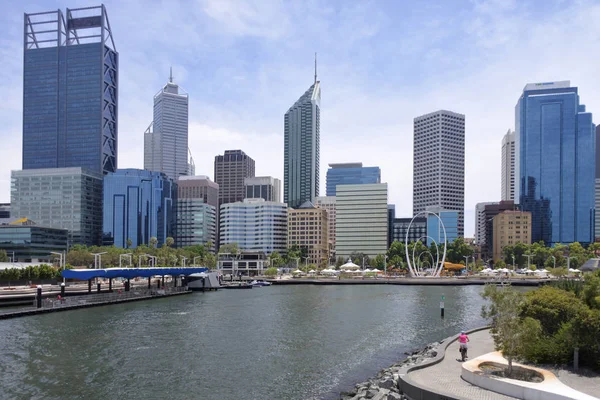 Perth Business District panorama z Elizabeth Que — Zdjęcie stockowe