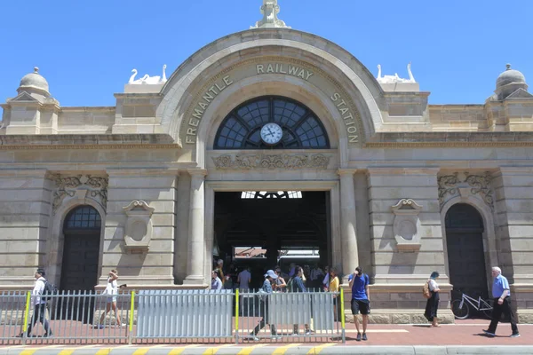 Fremantle σιδηροδρομικό σταθμό στο Fremantle Περθ Δυτική Αυστραλία — Φωτογραφία Αρχείου