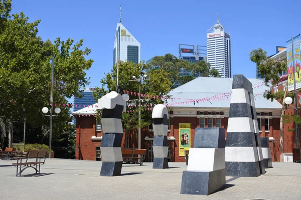 Perth centrum finansowe miasta panorama — Zdjęcie stockowe