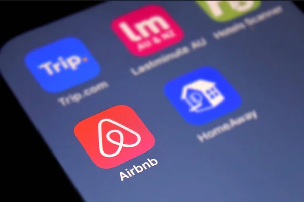 Airbnb 온라인 시장 응용 프로그램 — 스톡 사진