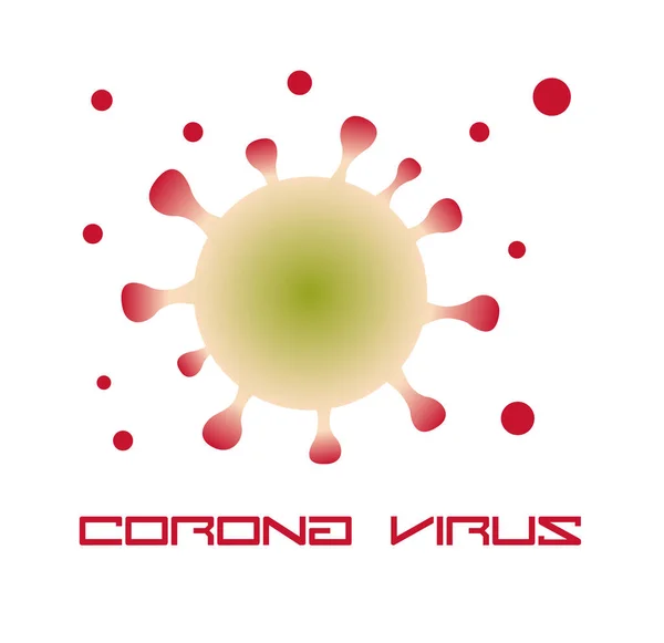 Illustration Vectorielle Logo Icône Coronavirus Santé Contexte Concept Médical — Image vectorielle