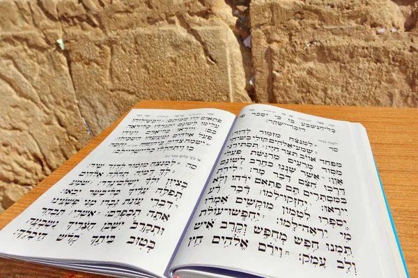 King David Book Psalms Hebrew Wailing Wall Messiah Patrilineal Descendant — Stock Photo, Image