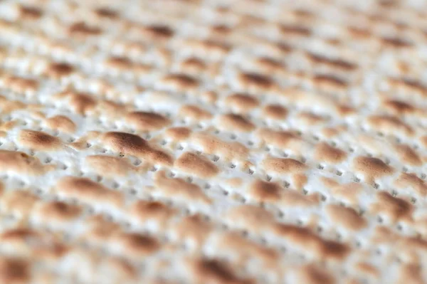 Superfície Pão Matzo Close Fundo Detalhe — Fotografia de Stock