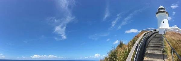 Panoramatický Výhled Krajinu Majáku Byron Bay Novém Jižním Walesu Austrálie — Stock fotografie