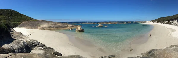 Vista Panorámica Del Paisaje Aéreo Playa Greens Pool Con Rocas —  Fotos de Stock