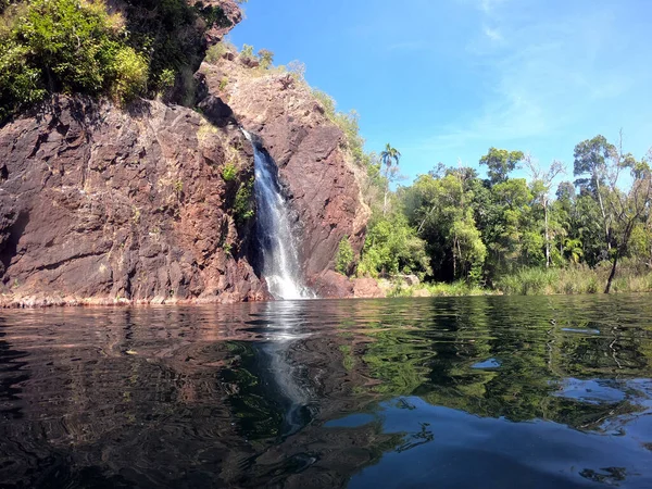 Krajinný Pohled Vodopády Wangi Litchfieldském Národním Parku Severním Území Austrálie — Stock fotografie