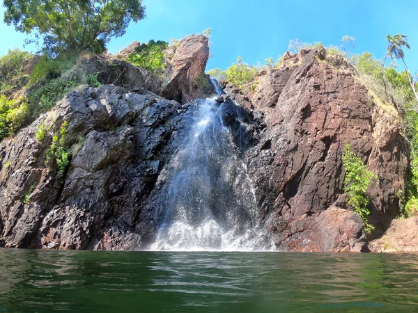 Landschap Uitzicht Wangi Falls Litchfield National Park Het Noordelijke Territorium — Stockfoto