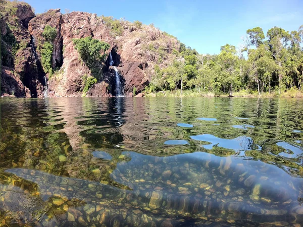 Άποψη Τοπίου Του Wangi Falls Στο Litchfield Εθνικό Πάρκο Στη — Φωτογραφία Αρχείου