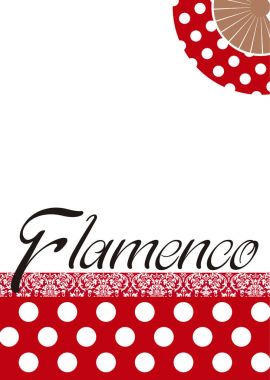 Poster Flamenko. Halk İspanyol dansı