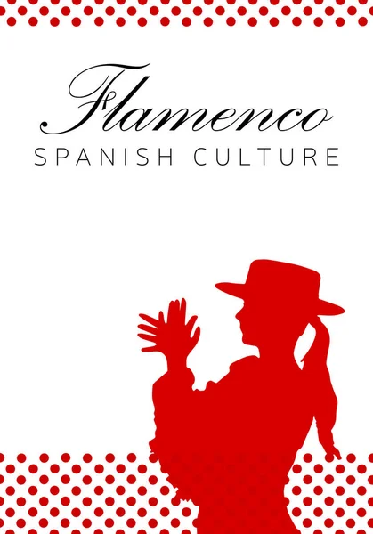 Hiszpańskiej kultury. Taniec flamenco — Wektor stockowy