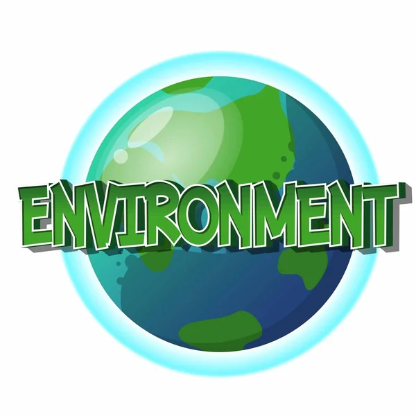 Föld Napjának Plakátja Vagy Táblája Emberiség Problémái Föld Bolygó Környezet — Stock Vector