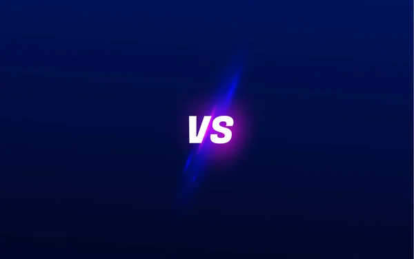 Kék Neon Logó Betűk Sport Harc Verseny Csata Mérkőzés Játék — Stock Vector