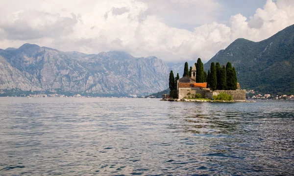 Montenegro landscape. Island in the sea.
