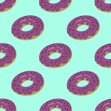 Halka nane tatlı seamless modeli üzerinde Menekşe