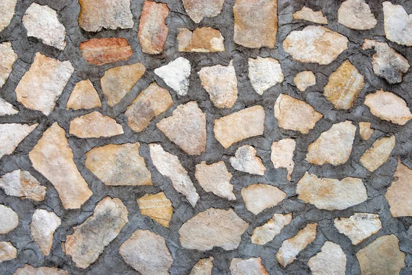 Porphyry wall with volcanic stone