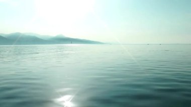 1920 x 1080 25 Fps. çok güzel rüya deniz manzaralı ve büyülü güneş Video.