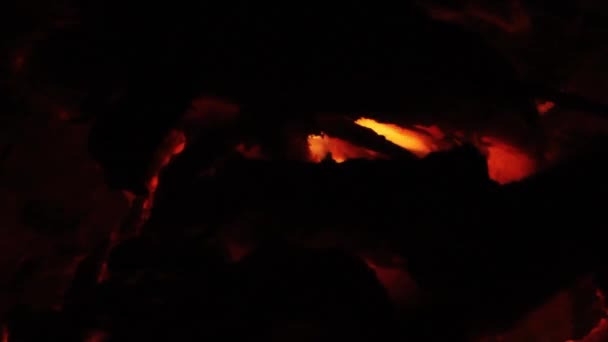1920x1080 25 Fps. Très beau bois brûlant rouge feu vidéo .