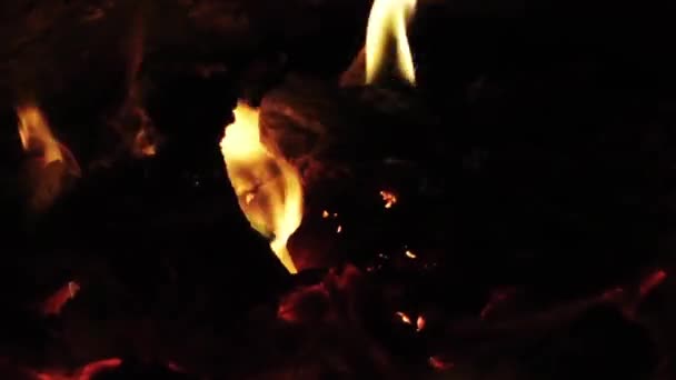 1920 1080 Fps Zeer Mooie Blaze Red Fire Flame Textuur — Stockvideo