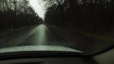 1920 x 1080 25 Fps. çok güzel kar su görünümünden araba Video içinde.