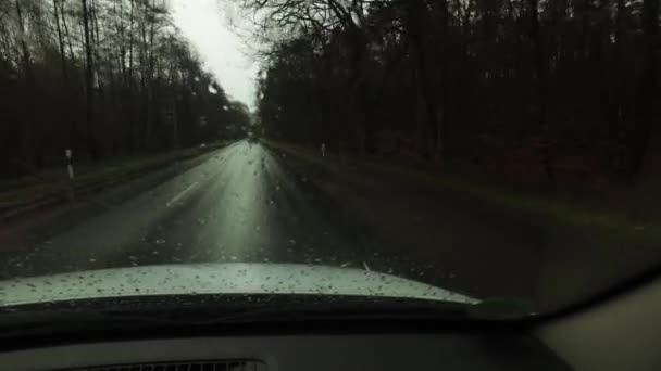 1920 1080 Fps 非常にいい雪水表示から車のビデオの中 — ストック動画