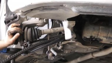 1920 x 1080 25 Fps. çok güzel otomatik aks mekanik onarım araç iniş takımı Video.