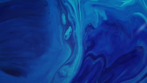 1920x1080 25 Fps. Vidéo de peinture bleu fluide à débit élevé très agréable .